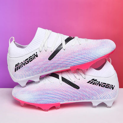 Tacchetti da calcio turf professionali da uomo, scarpe da calcio con mesh traspirante per ragazzi, sneakers antiscivolo da uomo Society Chuteira