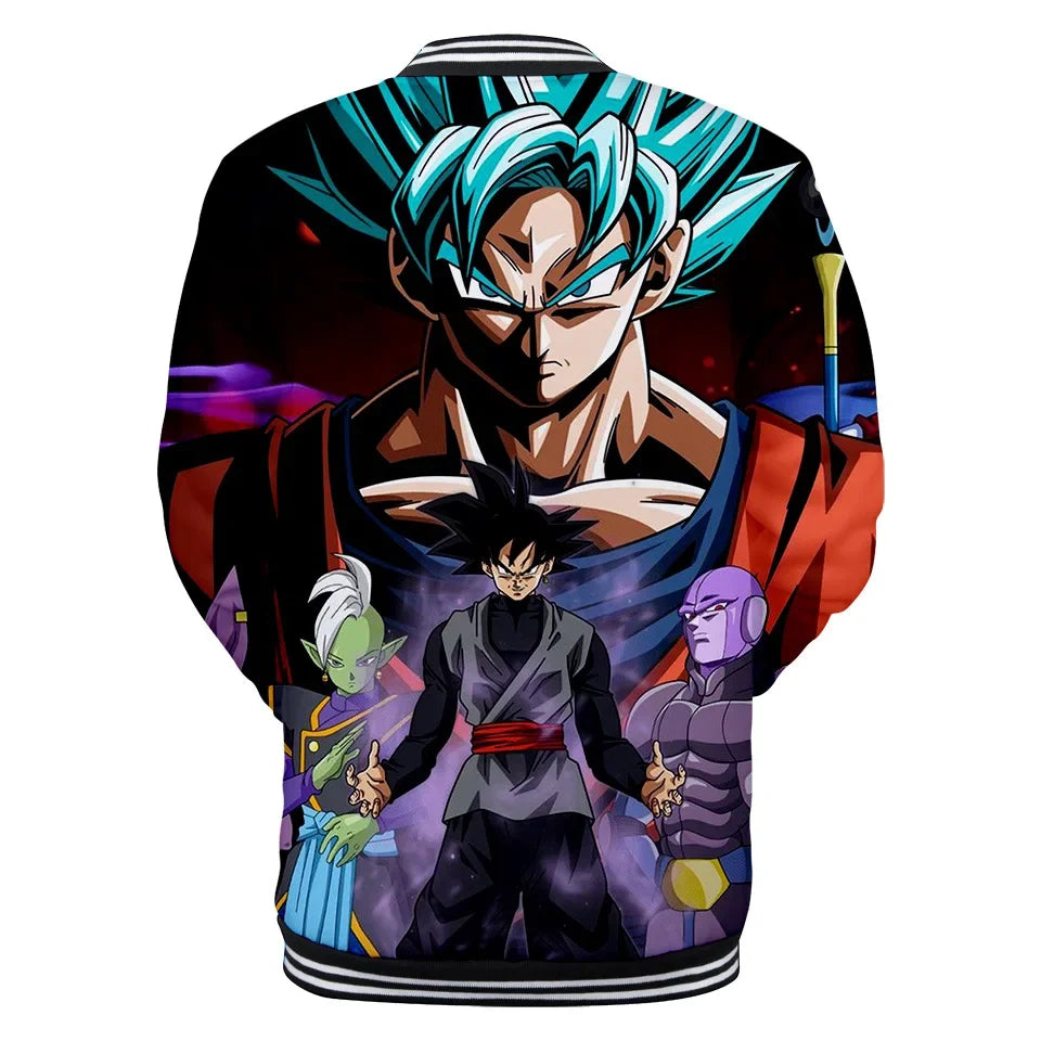 Uniforme de béisbol de estilo urbano de Dragon Ball para hombre, mujer y niños; disfraces de Son Goku para adultos; chaquetas; abrigos de primavera y otoño; cárdigans; sudaderas; regalo
