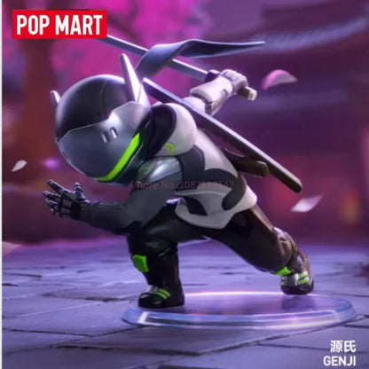 Aito POP MART Overwatch Play Of The Game -sarjan blind box PVC-keräilyfiguuri, työpöytäkoriste, tyttöjen lelumalli faneille