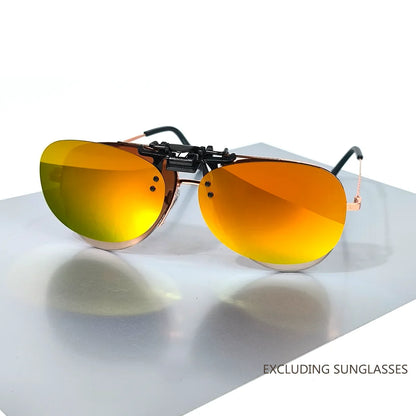 Trendy Cool Clip-on Sunglasses Polarized  Fashion Glasses, for Men Women Outdoor Sports Party Vacation Travel Driving