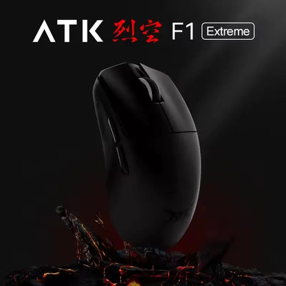 ATK BlazingSky F1 Extreme belaidė žaidimų pelė, PAW3950 Ultra, dviejų režimų, 8000Hz, 35g lengva e. sporto FPS pelė