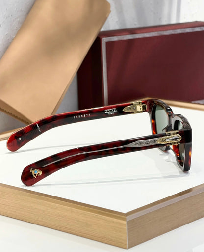 Sterett Luxury Sunglasses Acetate Frame Handmade Limited Edition Paddle Temples Premium Quality