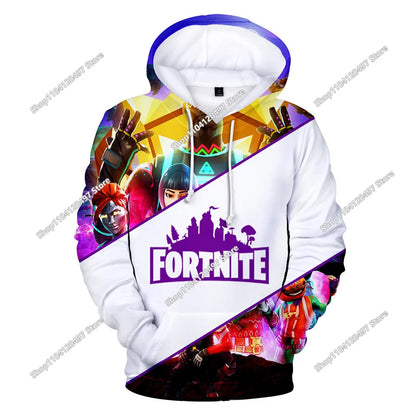 Hanorac cosplay Fortnite, hanorac unisex cu glugă imprimat 3D, jachetă casual, jachetă anime, jachetă kawaii, îmbrăcăminte pentru copii, cadouri
