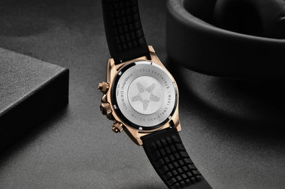 PAGANI DESIGN 1664 Luxury Automatic Mechanical Men's Watch VK63 movement AR Sapphire Crystal Rubber 100m Waterproof Men's Watch