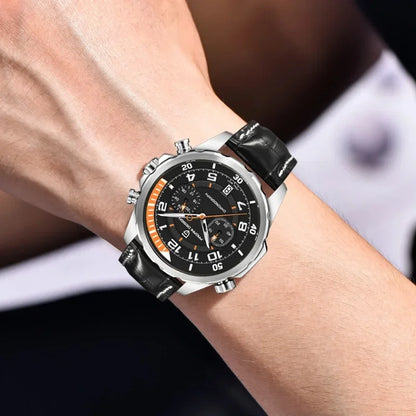 PAGANI DESIGN Watches 2026 New Strong Luminous Luxury Quartz Men Watch Fashion Leather Watch For Men Sapphire Glass Chronograph
