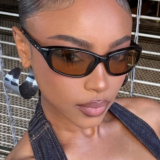 Retro Y2k Fashion Square Sunglasses For Women Men Vintage Sport Goggles Sun Glasses Shades UV400 Eyewear