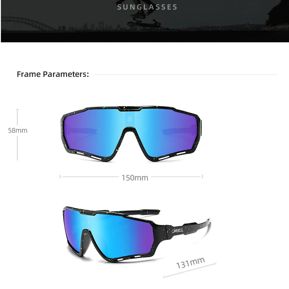 OMEKOL New UV400 Cycling Sunglasses Men Women Softball Fishing Hiking Running Eyewear Outdoor Goggles Baseball Sport Sun Glasses