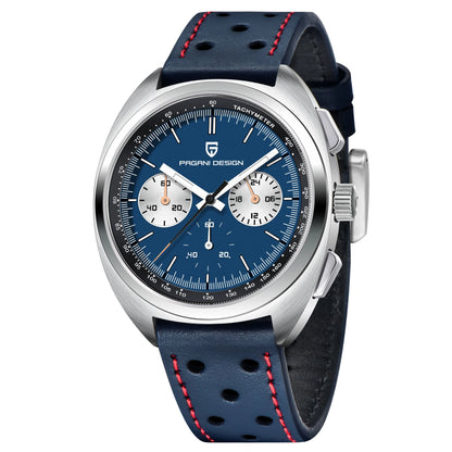 PAGANI DESIGN 2025 New Panda Dial Men Watches Luxury Quartz Watch For Men Japan VK63 Sport Chronograph Sapphire glass Wristwatch