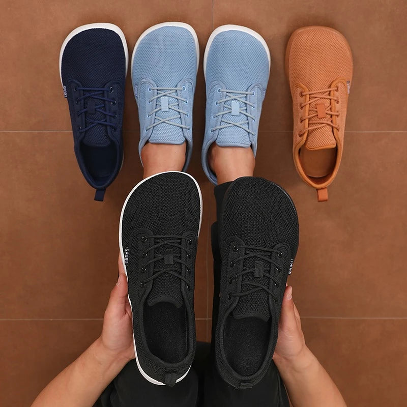Women's Walking Flat Shoes Soft Mesh Suitable for Travel Wide Fit Lightweight Support Fitness and Leisure Sports Shoes for Men