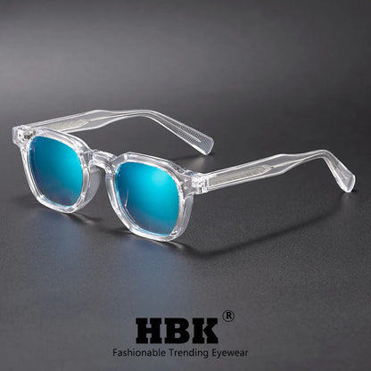HBK Fashion Retro Men Sunglasses Classic Square Frame  Design Sun Glasses Women Outdoor Travel Party Business Festival Gift