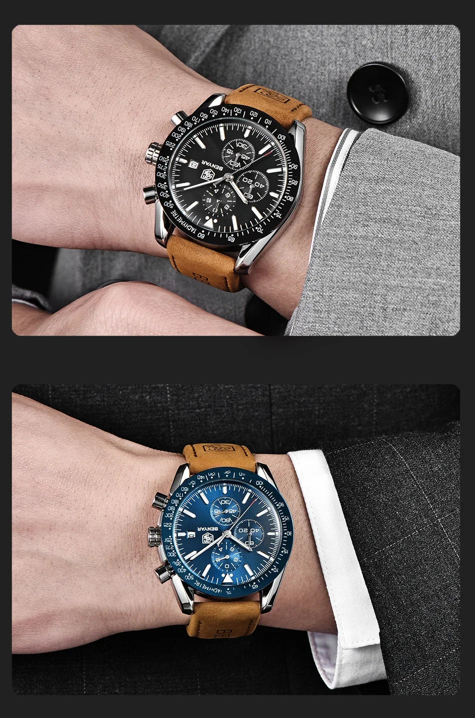 Men Watch BENYAR Top Brand Luxury Full Steel Business Quartz Watch Men Casual Waterproof Sports Watches Clock Relogio Masculino