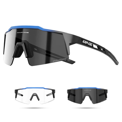 KAPVOE Photochromic Cycling Sunglasses for Men Glasses Fashion Mountain Bicycle Road Speed Cool Goggles Sports MTB Bike Eyewear