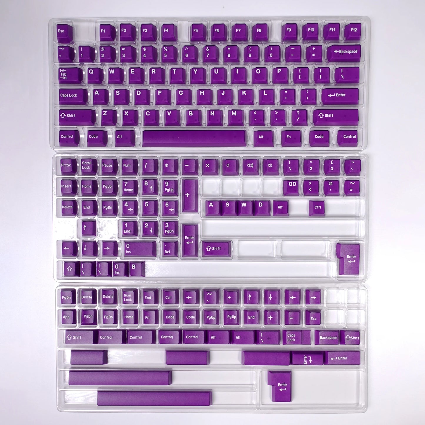 KBDiy 174 Keys/Set PBT GMK Apollo Keycap Double Shot Minimalist ISO Cherry Profile for Game Mechanical Keyboard Keycaps for MX