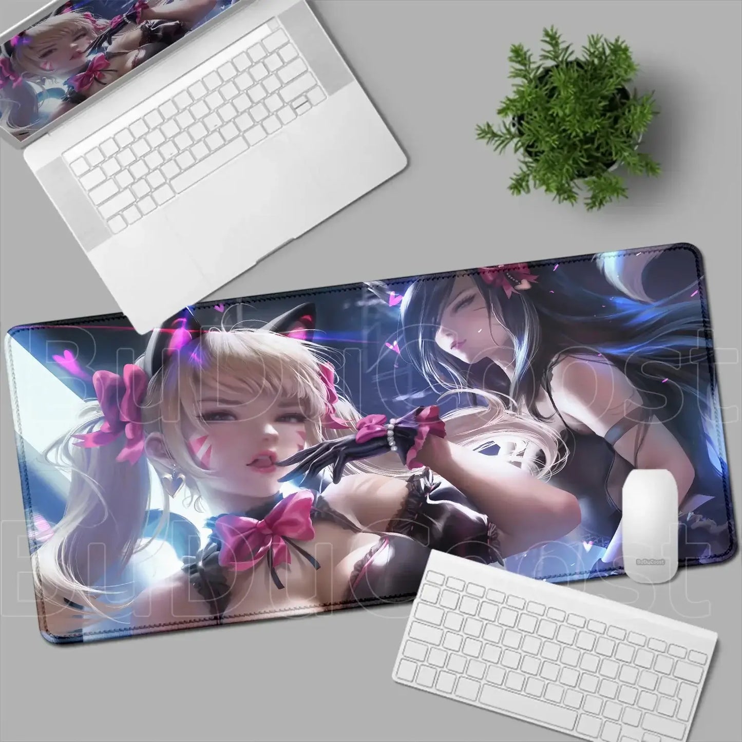 Overwatch Gaming Anime Girl Large XXL Mouse Pad HD Printing Computer Keyboard Mats Laptop Office Rubber Soft Desk Rug 900x400 MM