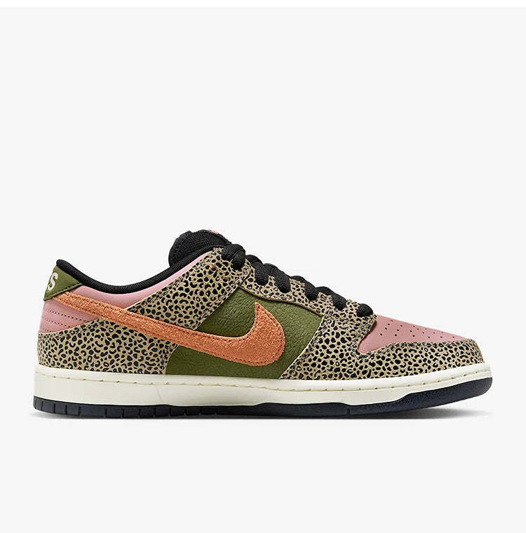 Zapatillas Nike Authentic Dunk Low para hombre y mujer, de cuero con diseño patchwork, estilo retro clásico, IH3211-200