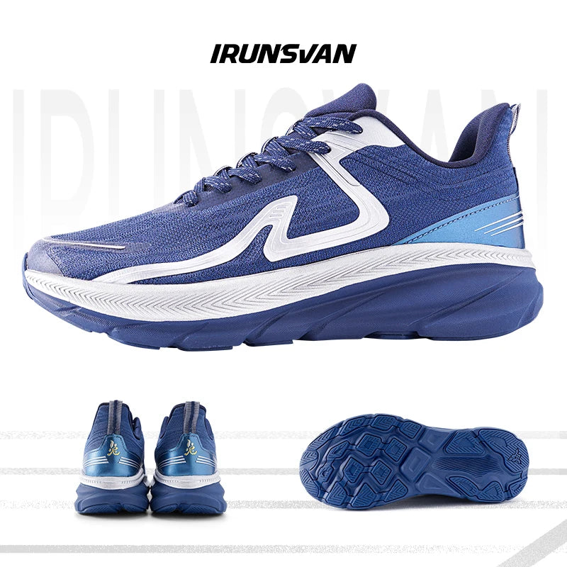IRUNSVAN 2026 Scarpe da running originali con cuscino d’aria, scarpe sportive traspiranti per fitness, salto ed esercizio, scarpe da camminata da uomo