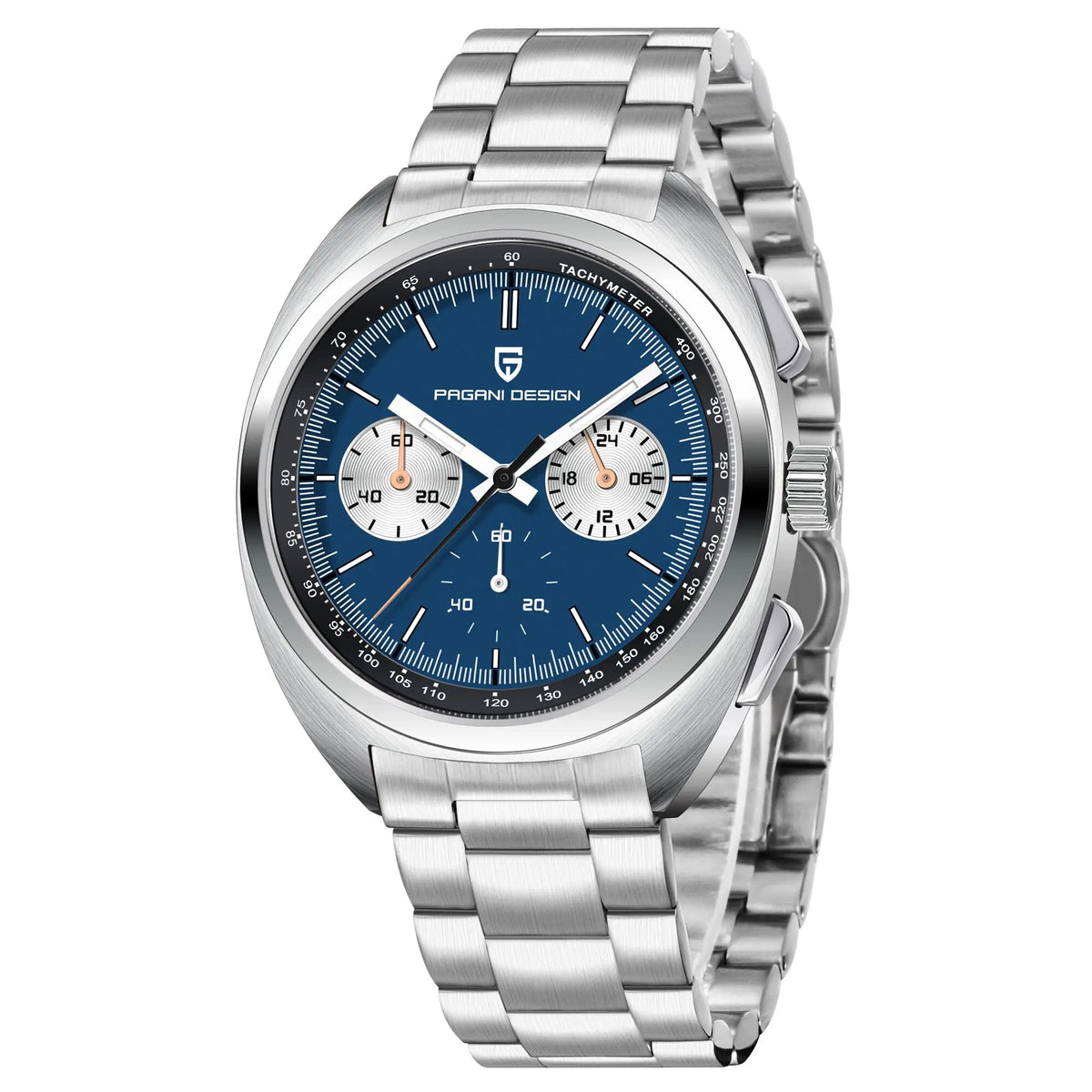 PAGANI DESIGN 2025 New Panda Dial Men Watches Luxury Quartz Watch For Men Japan VK63 Sport Chronograph Sapphire glass Wristwatch