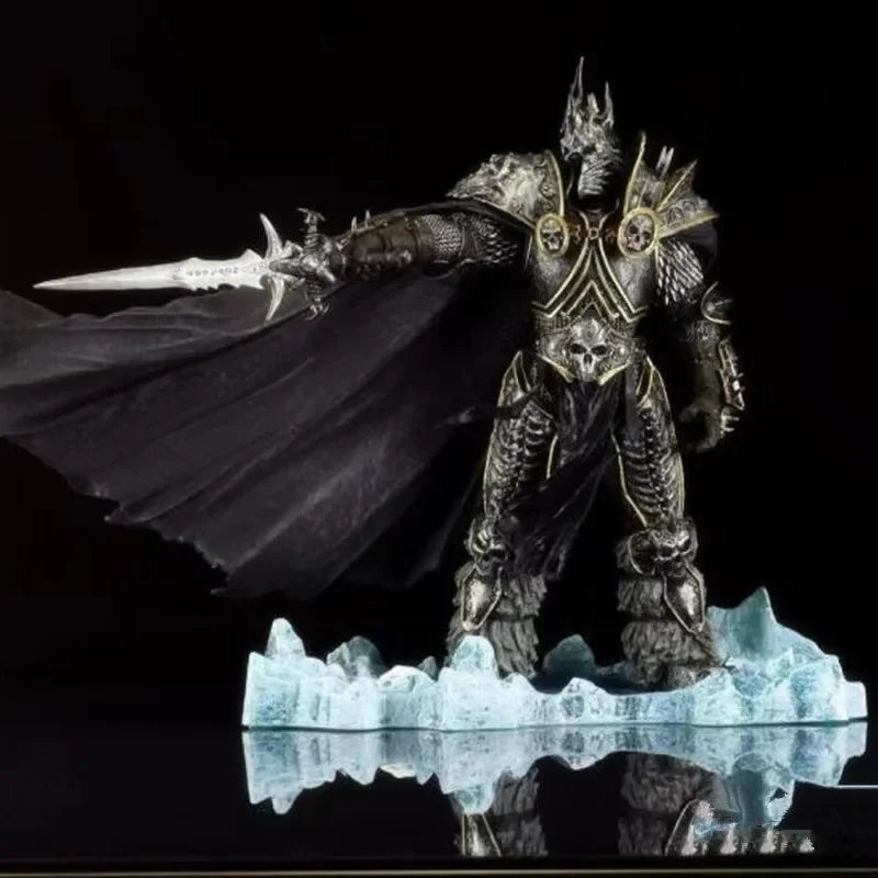 36cm World of Warcraft Game Peripherals 7th Lich King Illidan Stormrage Anime Figure Model Desktop Decoration Gifts Toys Kids