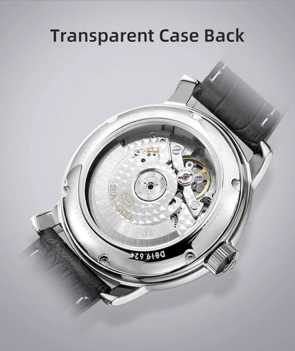 NEW Men's Automatic Mechanical Wristwatch Seagull ST25 Movement Fashion Man Hollow Flywhee Casual Business Watch 819.624