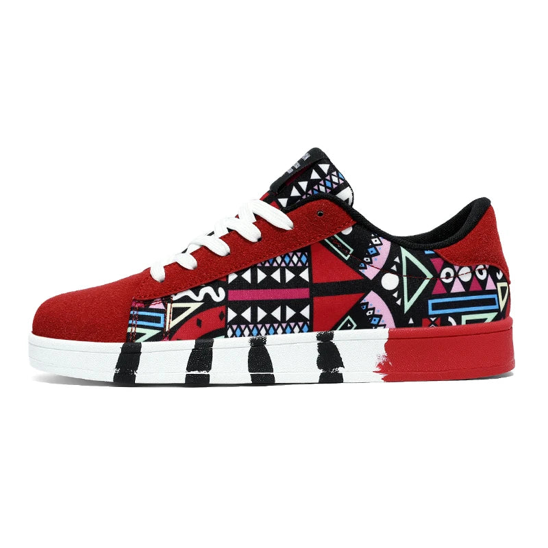 YRZL skateboard-sko til mænd, sneakers i kanvas, afslappede og åndbare gåsko, lette flade sko til mænd, trendy streetwear-sportssko