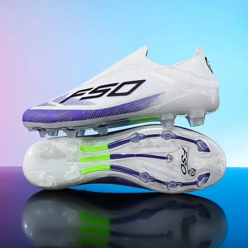 New High Quality Men Football Shoes Anti-Slip Soccer Cleats Breathable Training Sneakers Durable Wear Resistant Outdoor