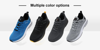 Baasploa Running Shoes Men's New Casual Lightweight Designer Mesh Sneakers Male Outdoor Breathable Lace-Up Sports Walking Shoes