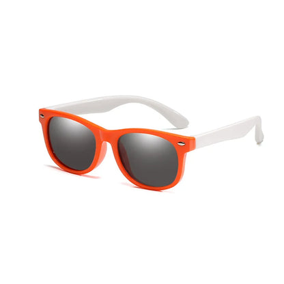 Polarized Kids Sunglasses TR90 Silicone Gel Frame Classic Square Children Sun Glasses Girls Boys Multi Color Baby Goggles UV400