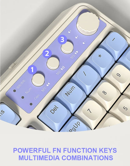 AULA S99 독거미 키보드 Membrane KeyboardWireless Bluetooth Wired Three Mode RGB Gamer Keyboards Office Typing Mute 99 Keys