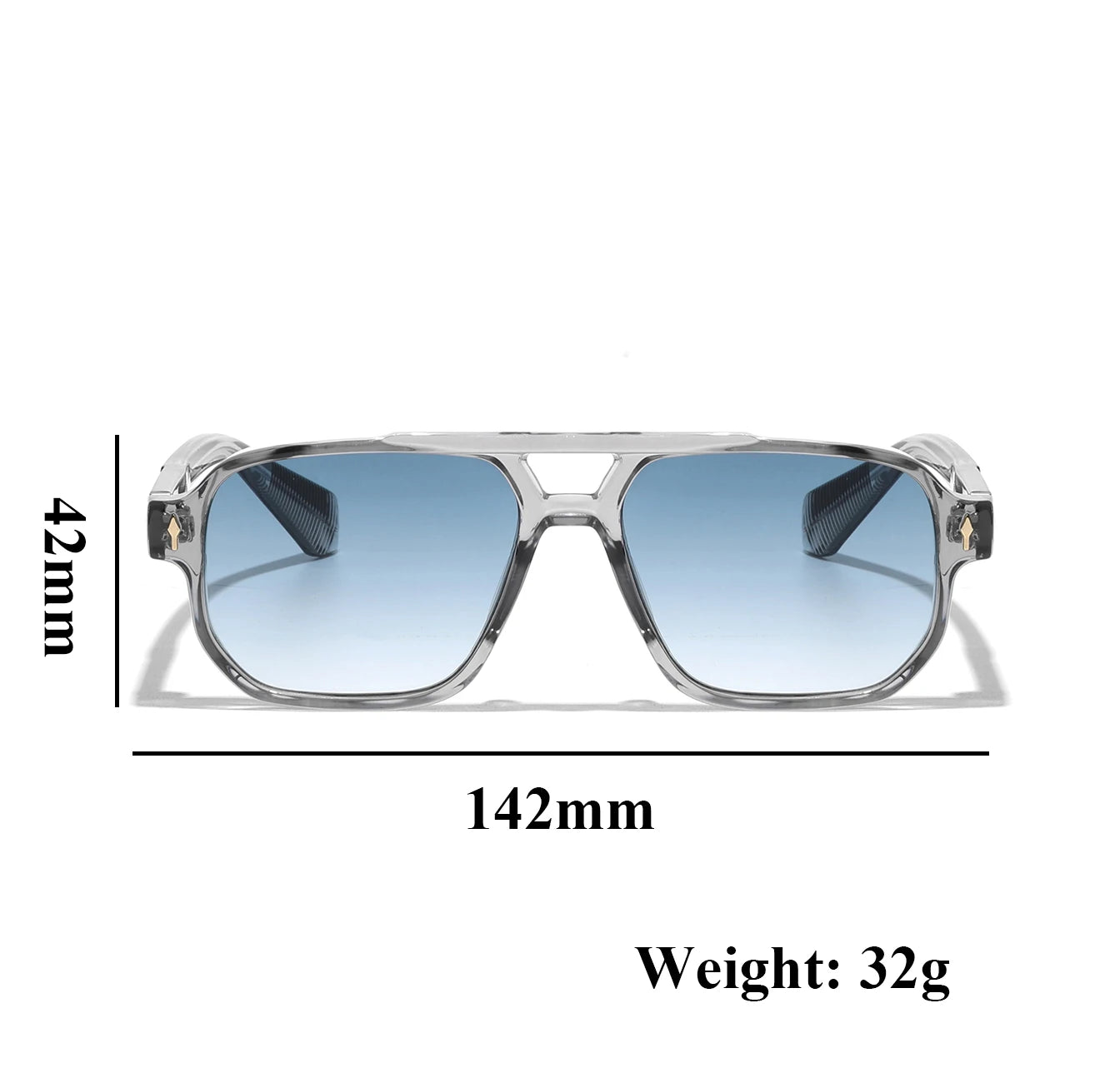 Retro 2026 Transparent Frame Sunglasses for Men and Women luxury brand designer UV400 Protection, Stylish for Driving & Outdoors