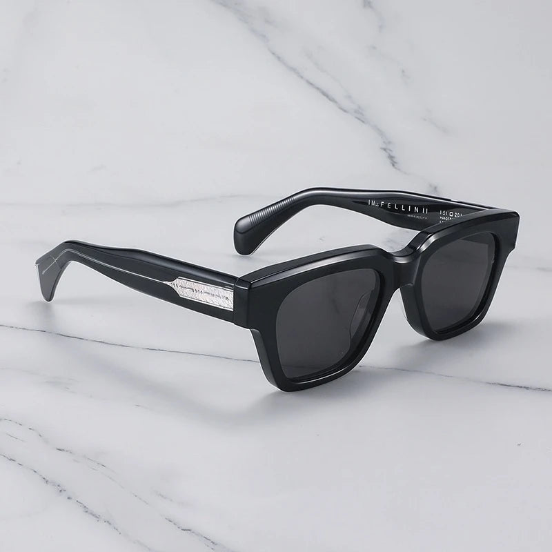 JMM FELLINI Female Sunglasses Thick Acetate Popular Luxury Woman Sunglasses 2025 Jacques Men's Sunglasses With Original Case