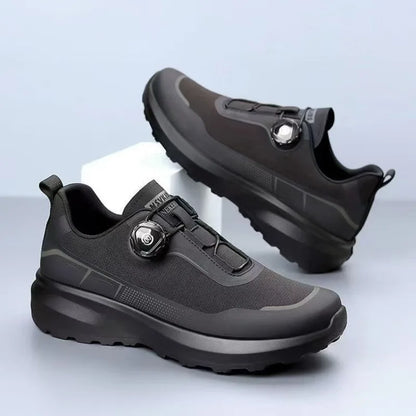 Original, neu, Herren, Sneaker mit drehbarem Knopf, Fahrsneaker, Plateau-Freizeit- und Wanderschuhe, Outdoor, strapazierfähige Lauf- und Sportschuhe, Plus-Größe