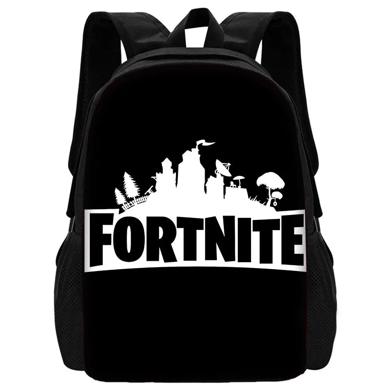 New Game FortniteS Child School Backpack With Shoulder Bag Pencil Bags School Bags for Boys Girls Best Gift