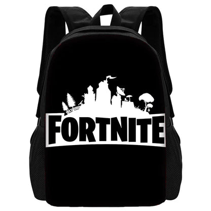 New Game FortniteS Child School Backpack With Shoulder Bag Pencil Bags School Bags for Boys Girls Best Gift