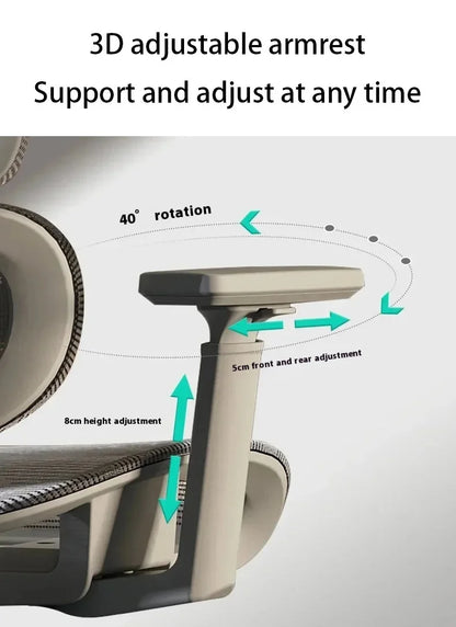 Electronic Gaming Computer Chair Adjustable Ergonomic Office Chair with Lumbar Support, Reclining Mesh Gaming Computer Chair, Swivel Executive Desk Chair with Headrest & Wheels