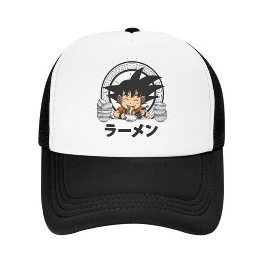Goku Kid Ramen Dragon Ball Trucker Hat Men Women Vintage Anime Manga Hats Sports Cap Adjustable Polyester Baseball Caps Summer