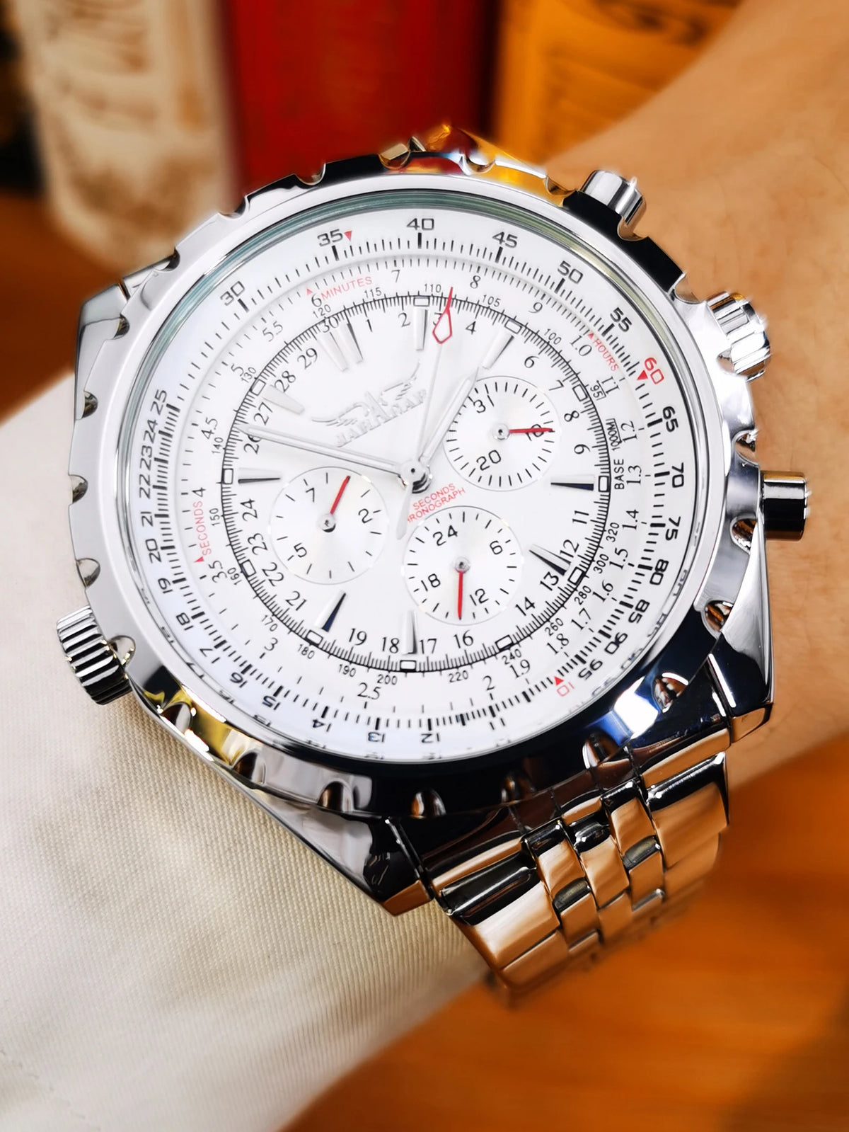 JARAGAR 212 Mechanisch automatisch herenhorloge, modieus, zakelijk, luxe, weekkalender, herenhorloge, premium cadeau, Reloj Hombre