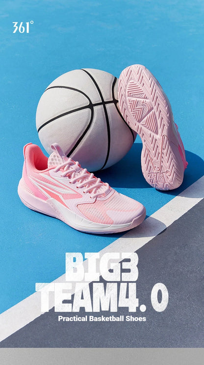 361 Degrees BIG3 Team4.0 Men's Basketball Sport Shoes, Impact Protection, Durable, Wear-Resistant, Agile, Breathable Sneakers 672621104
