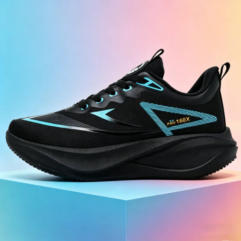 Running Shoes Carbon Board Marathon Men Sports Air Cushion Breathable Lightweight Women's Comfortable Athletic Outdoor Sneakers