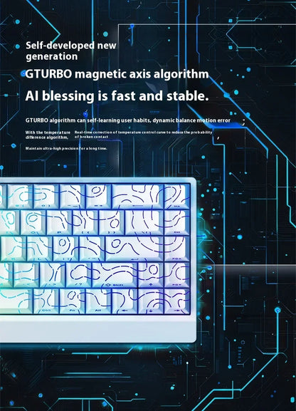 IROK Carotmas Mercury68 Magnetic Switch Mechanical Keyboards 8K 68 Keys RT0.004mm Low Delay Custom Wired Gaming Keyboard PC Gifts