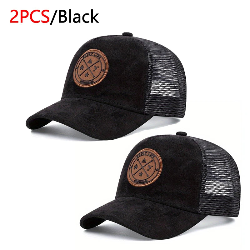 Summer Mesh Baseball Cap Women Men ENJOY LIFE Letter Patch Snapback Hat Casual Breathable Unisex Street Hip Hop Trucker Caps