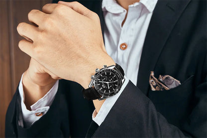 PAULAREIS P Brand Luxury Men Mechanical Watches Calendar Business Watch Mens Sports Waterproof Stainless Steel Automatic Watches