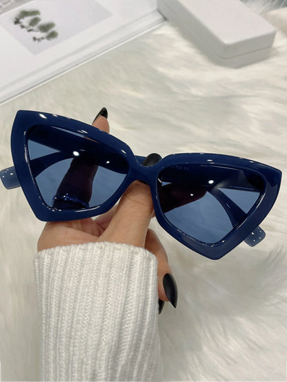New Vintage Triangle Polygon Sunglasses Women Men Vintage Glasses Retro Cat Eye Sun Glasses Female Male Eyewear Eye Glasses