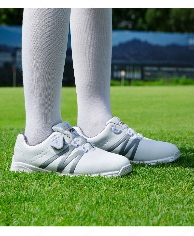 PGM Boys Girls Golf Shoes Light Weight Soft and Breathable Waterproof Anti-slip Universal Outdoor Sports Shoes XZ127