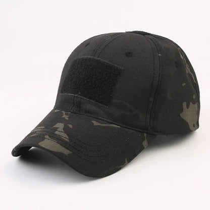 Camouflage Baseball Cap Outdoor Men's Tactical CP Adjustable Hat Sports Cycling Duck Tongue Cap
