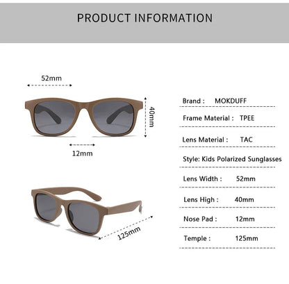Kids Polarized Sunglasses TR90 Boys Girls Sun Glasses Silicone Safety Glasses Gift for Children Baby UV400 Eyewear Age 3-12