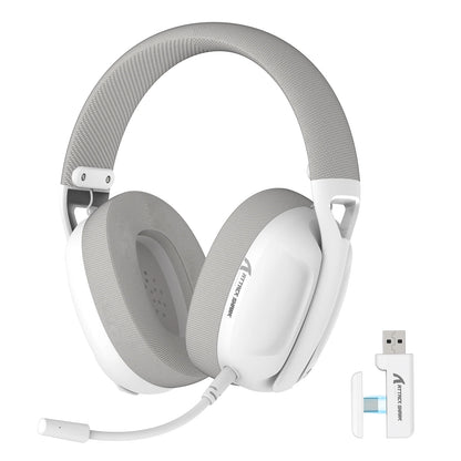Cuffie gaming ATTACK SHARK L80 ultra leggere 180g – Wireless tri-mode (Bluetooth 5.3 / 2.4G / cablate), audio surround 5.1, driver da 40mm, microfono rimovibile