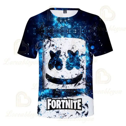 Fortnite Victory Kinderbekleidung für Jungen und Mädchen, Battle Royale 3D-Sweatshirt, Oberteile für Jungen und Mädchen, Kinder-T-Shirt, Hero-Teen-Tops