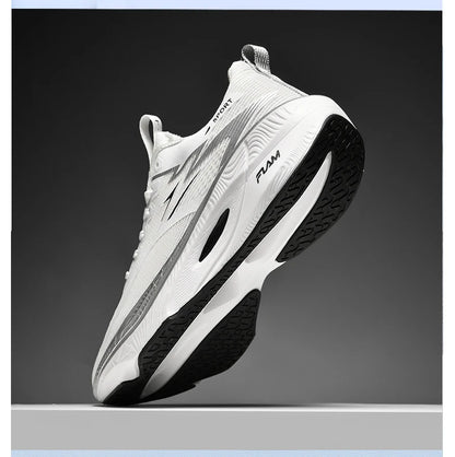 Marathon Men Sports Running Shoes Carbon Board Air Cushion Breathable Lightweight Women's Comfortable Athletic Nonskid Sneakers