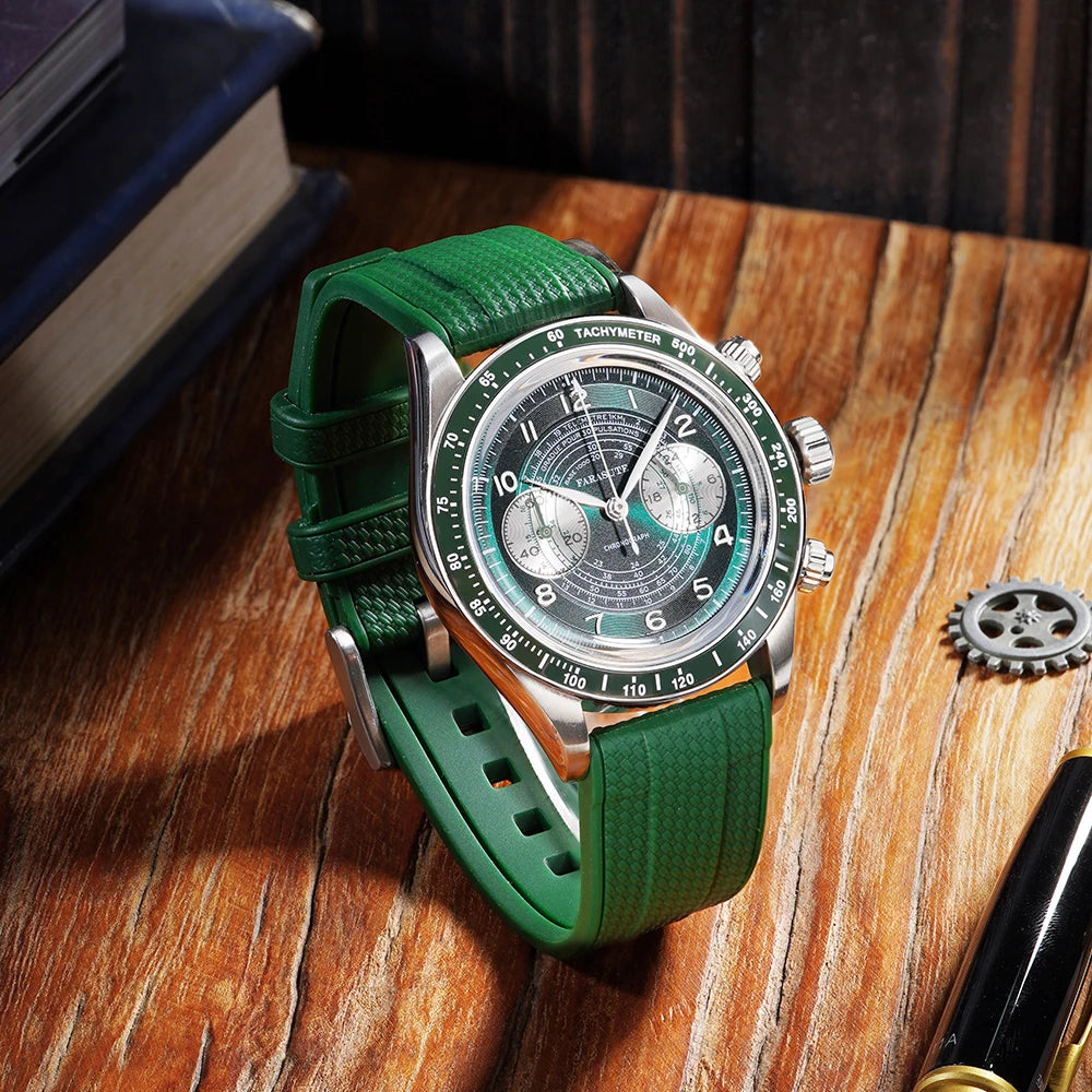 FARASUTE 2026 New Fashion Speed Sports Chronograph Wristwatch For Men 100M Waterproof Japan VK64 Quartz Movement Watch Male