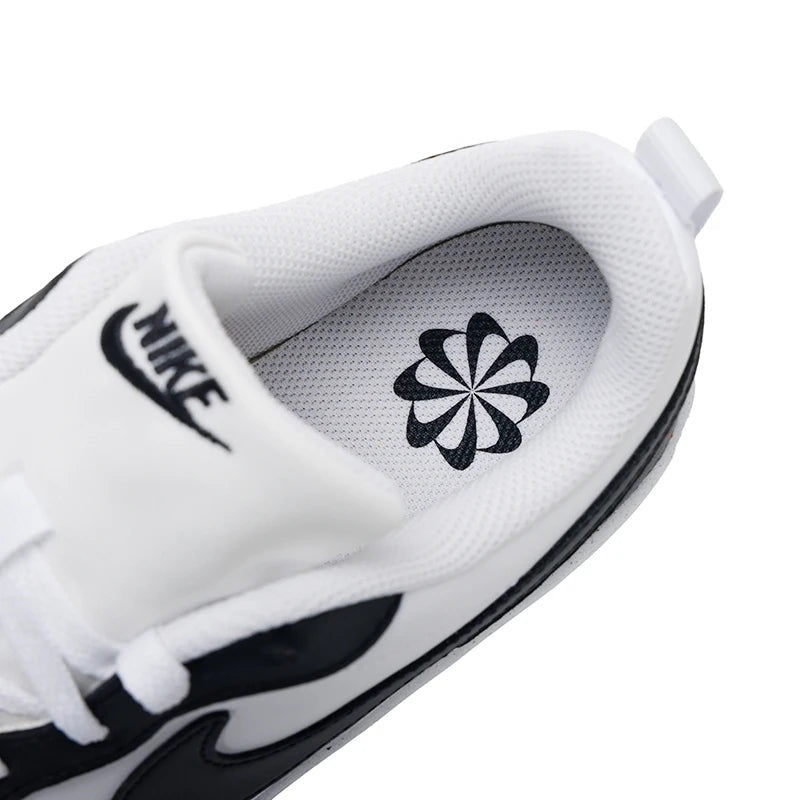 Nike Women's Shoes Court Borough Low (Gs) Cushioned Low-Top Sneakers, Fashionable and Simple Color-Blocking Casual Shoes Dv5456-131